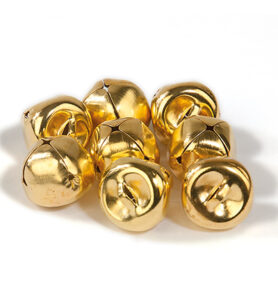 Kerstbel Goud 15mm 8 St