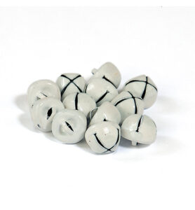 Kerstbel Wit 10mm 12 St