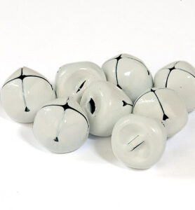 Kerstbel Wit 15mm 8 St