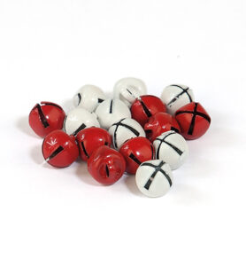 Kerst Belletjes Rood En Wit 8 Mm 16 St