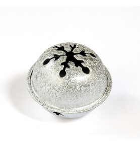 Kerstbel Satijn Zilver 40 Mm 1 St