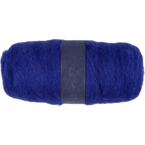 Gekaarde Wol 100gr Royal Blauw