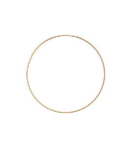 Metalen ring, gold 15cm