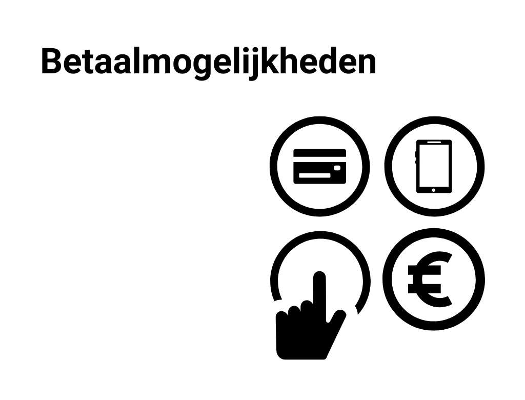 Lees meer info over betaalmogelijkheden
