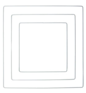 Metalen Draadvorm Square White 15x15cm