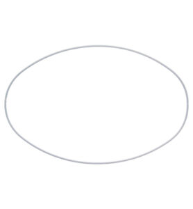 Metalen Draadvorm Oval White 20x30cm