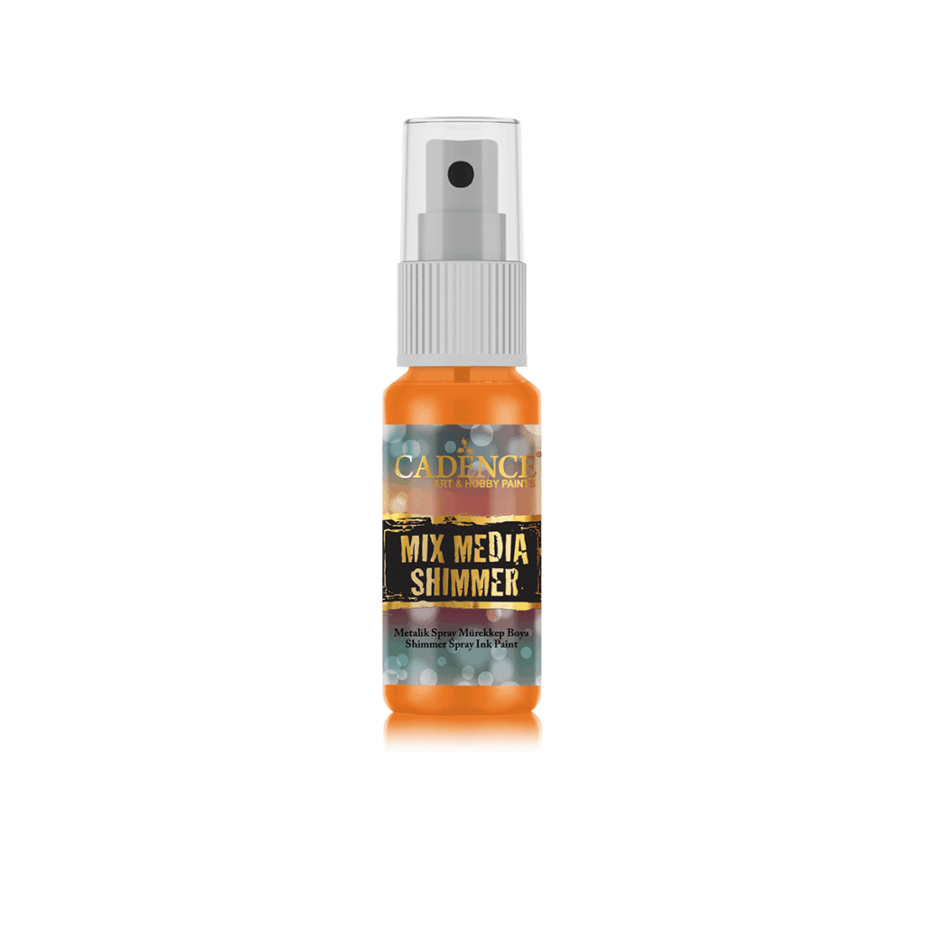 Cadence Mix Media Shimmer Metallic Spray Oranje 0004 25 Ml