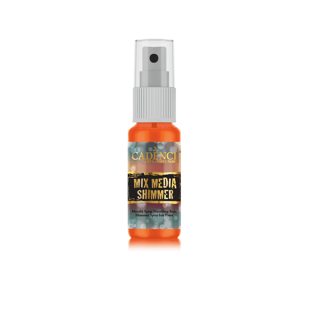 Cadence Mix Media Shimmer Metallic Spray Donker Oranje 0005 25ml
