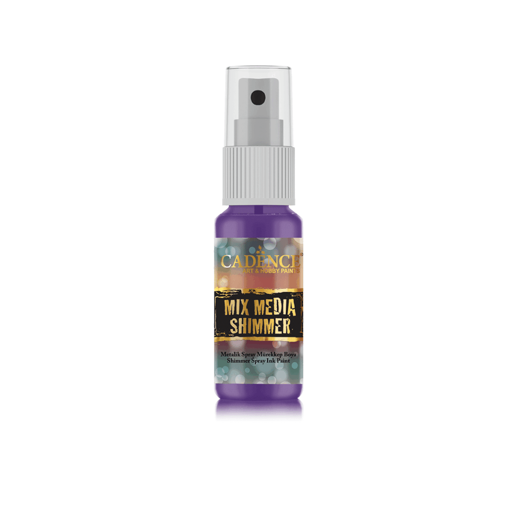 Cadence Mix Media Shimmer Metallic Spray Purper 0008 25ml