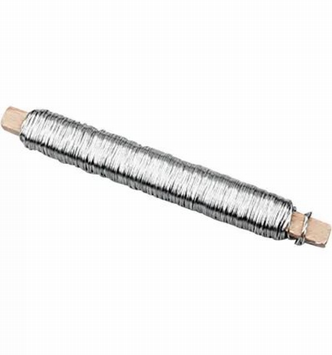 Binddraad Zilver Dikte 0,6 Mm, Rolletje 50 Meter