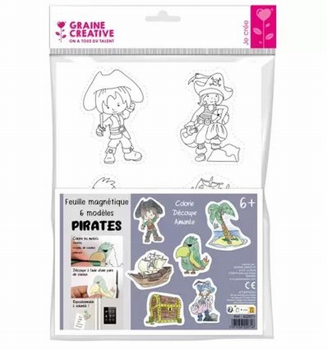 Graine Creative Magneten Kleuren Piraten