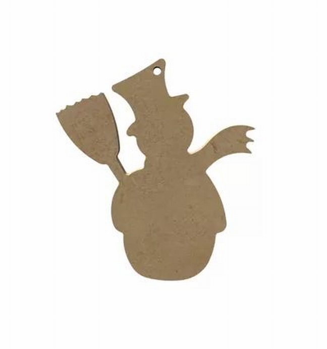 Gomille Mdf Figuur Sneeuwpop 10 Cm