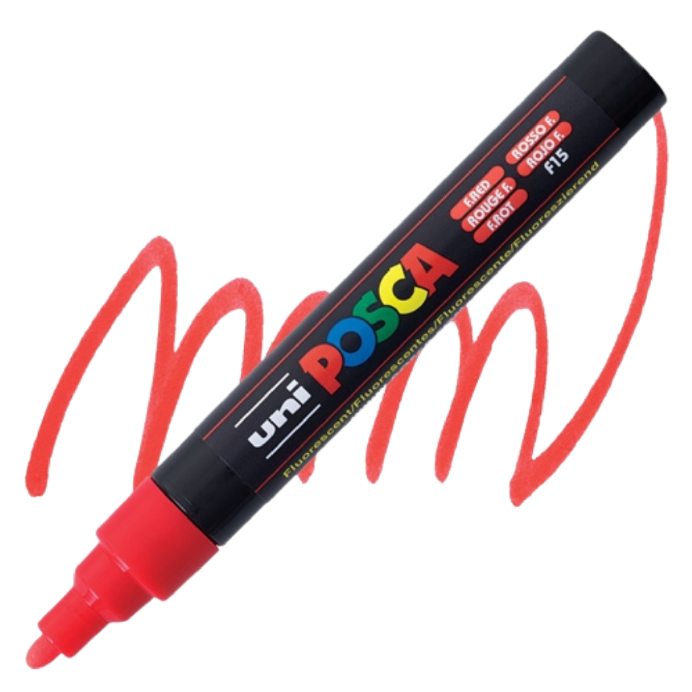 Posca 5m Neon Rood