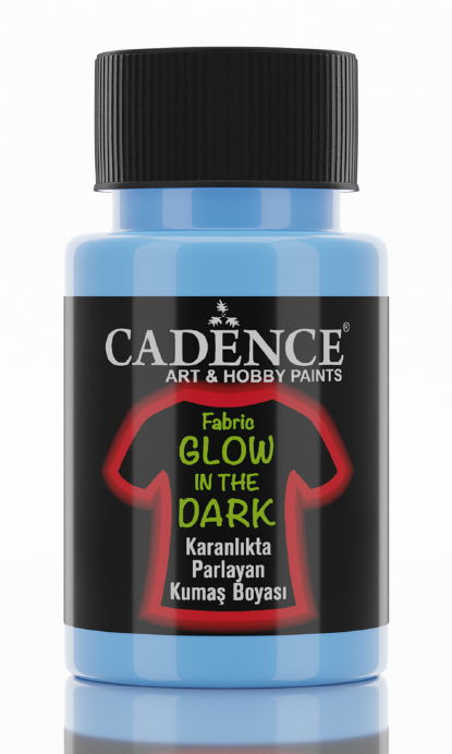 Textielverf Cadence Glow In The Dark Blauw 50 Ml