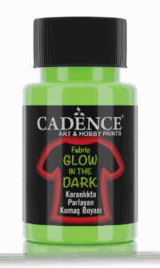 Textielverf Cadence Glow in the dark groen – 50 ml - Foamtastic Crafts