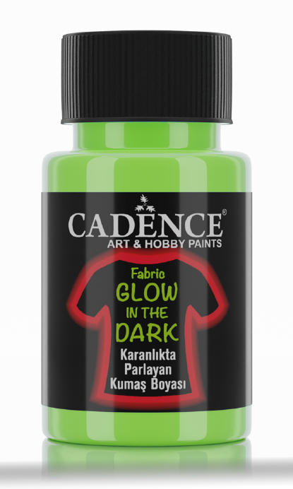 Textielverf Cadence Glow In The Dark Groen 50 Ml
