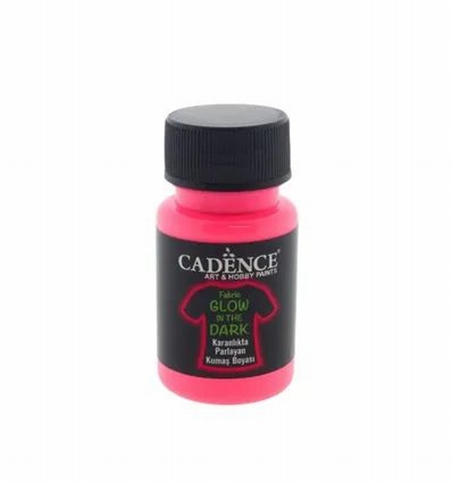 Textielverf Cadence Glow In The Dark Roze 50 Ml