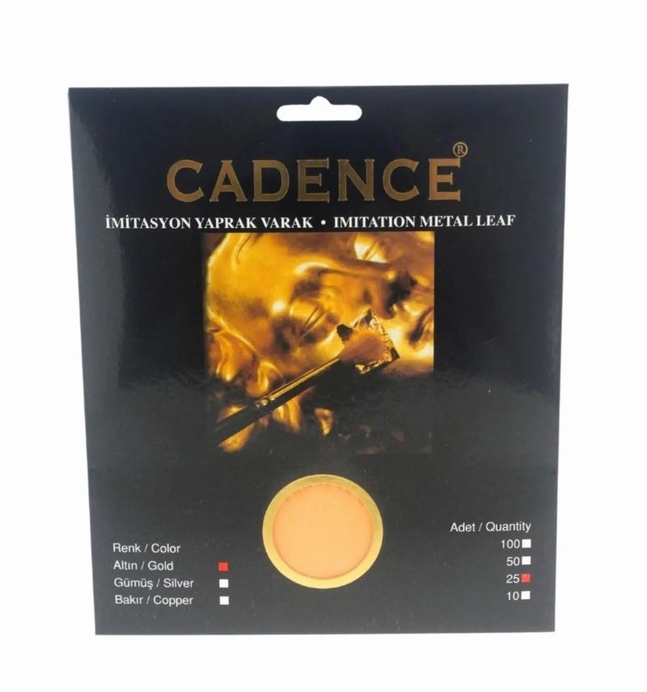Cadence Imitatie Bladmetaal 15x15 Cm Goud 25 Vel