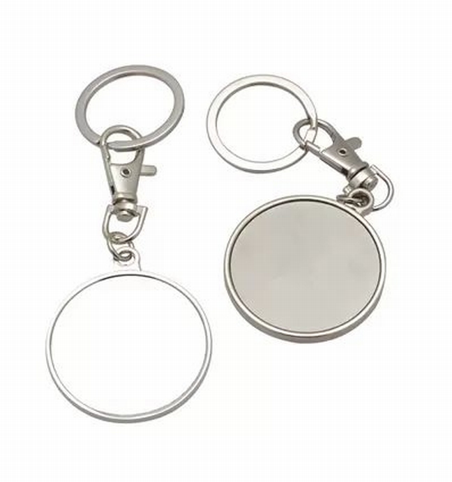 Metalen Cirkel Sleutelhanger 44 Mm