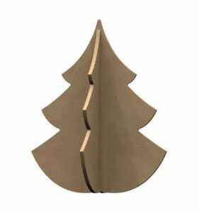 Gomille Mdf Figuur Kerstboom 3d 30 Cm