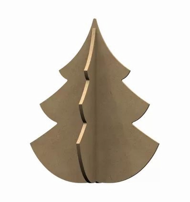 Gomille Mdf Figuur Kerstboom 3d 30 Cm