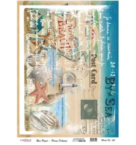 Cadence Rijst Decoupage Papier 361 30x42 Cm Strand