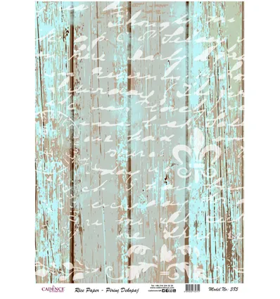 Cadence Rijst Decoupage Papier 385 30x42 Cm Strandhout