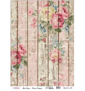 Cadence Rijst Decoupage Papier 386 30x42 Cm Vintage Hout
