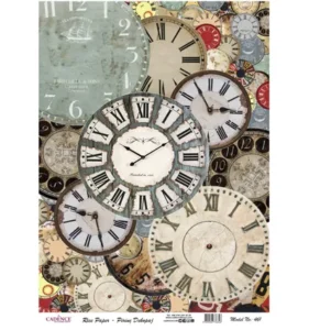 Cadence Rijst Decoupage Papier 461 30x42 Cm Wijzerplaten