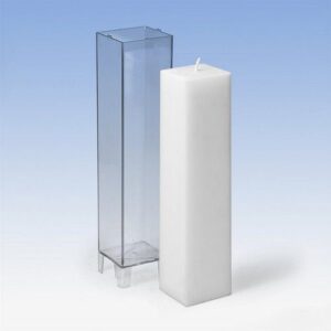 Gietmal Kaars Vierkant 50x220mm