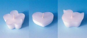 Gietmal Drijfkaars Combi Rozet/hart/eend Shapes 20x50mm