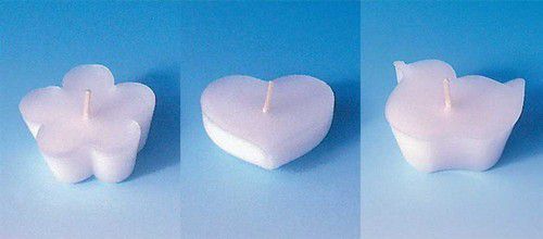 Gietmal Drijfkaars Combi Rozet/hart/eend Shapes 20x50mm