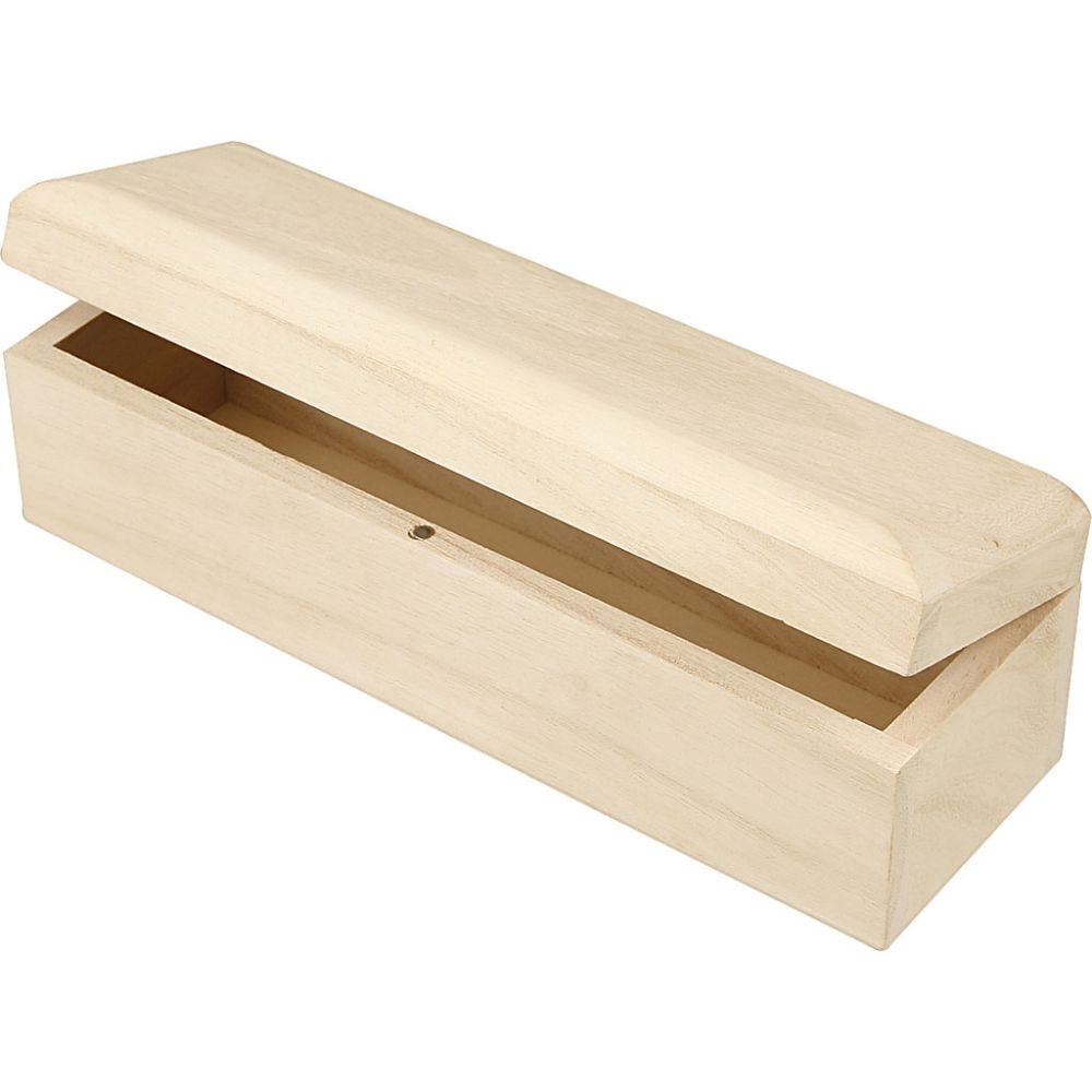Houten Langwerpige Doos 20x6x6 Cm