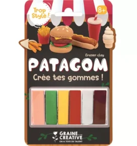 Patagom Gum Klei Set Snacks 6x25 Gr