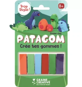 Patagom Gum Klei Set Dinosaurus 6x25 Gr