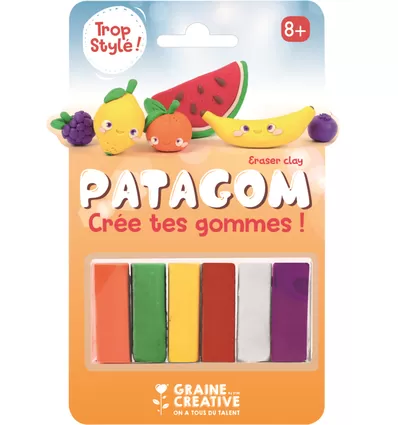 Patagom Gum Klei Set Fruit 6x25 Gr
