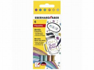 Eberhard Faber Metallic Viltstiften 6 Stuks