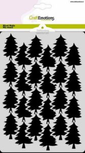 Craftemotions Mask Stencil Dennenbomen A5