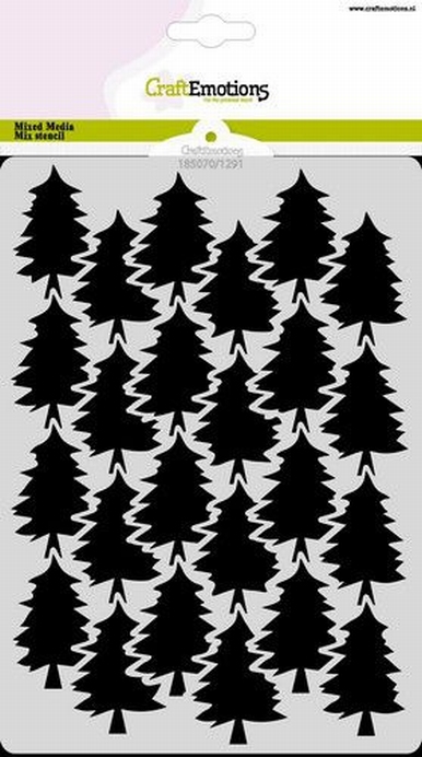 Craftemotions Mask Stencil Dennenbomen A5