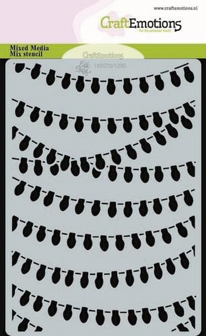 Carla Creaties Mask Stencil Hedgy Lichtketting A5