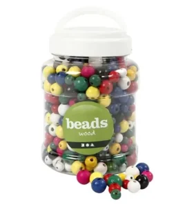 Houten Kralen 12 Mm Multimix Ca 540 Stuks Diverse Kleuren