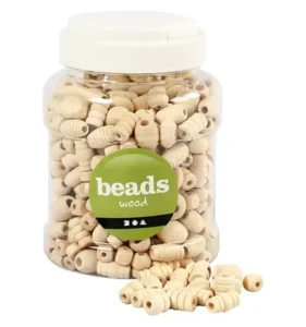 Houten Kralen Mix 5 28 Mm Naturel 200 Stuks