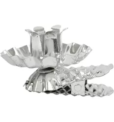 Metalen Kaarsenhouder Klem 40 Mm Zilver 8 Stuks