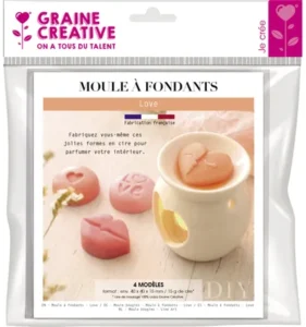 Geurblokjes Gietmal 4x4x1,5 Cm Love 4 Stuks