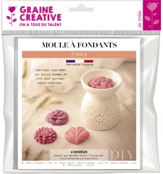 Geurblokjes Gietmal 4x4x1,5 Cm Bloemen 4 Stuks