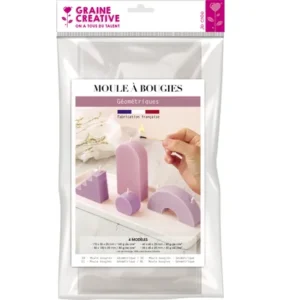 Plastic Kaarsen Mal Geometrisch 4 Stuks