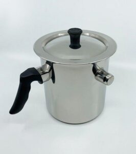 Smeltpan voor kaarsenmaken 1,5L RVS incl. deksel For gas, el