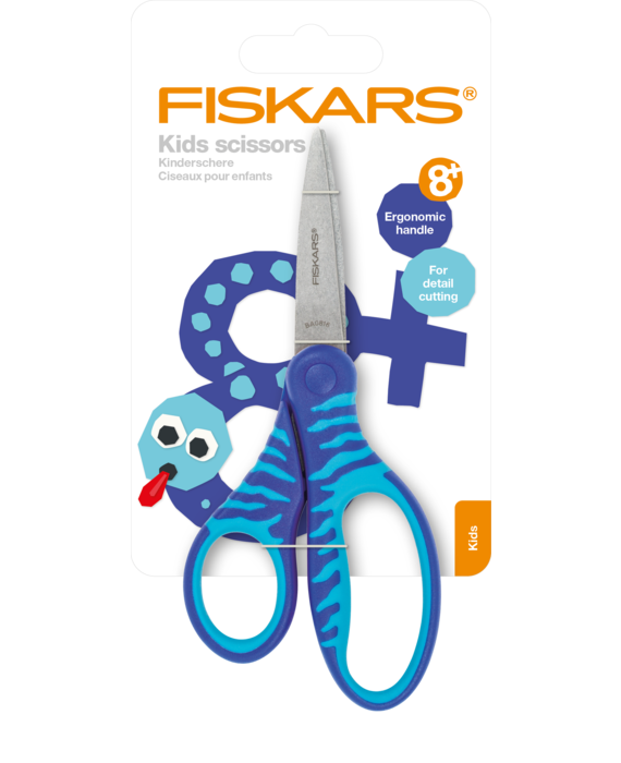Fiskars Scissors Kids +8 Softgrip Blue 15cm