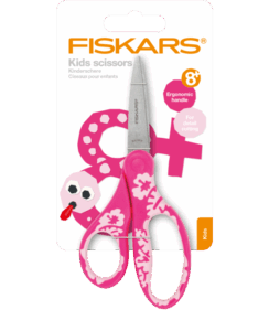 Fiskars Scissors Kids +8 Softgrip Pink Flower 15cm