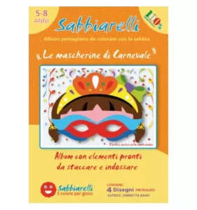 Sabbiarelli Zandschilderen Album Maskers 4 Stuks